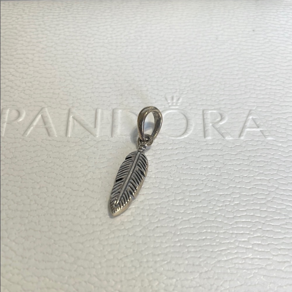 Pandora Silver Feather Charm